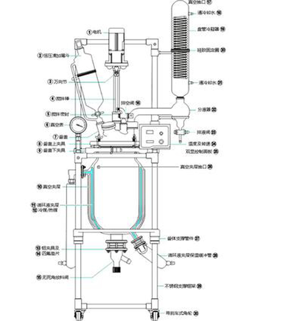 双层玻璃91桃色永久看片收费的配件构造示意图